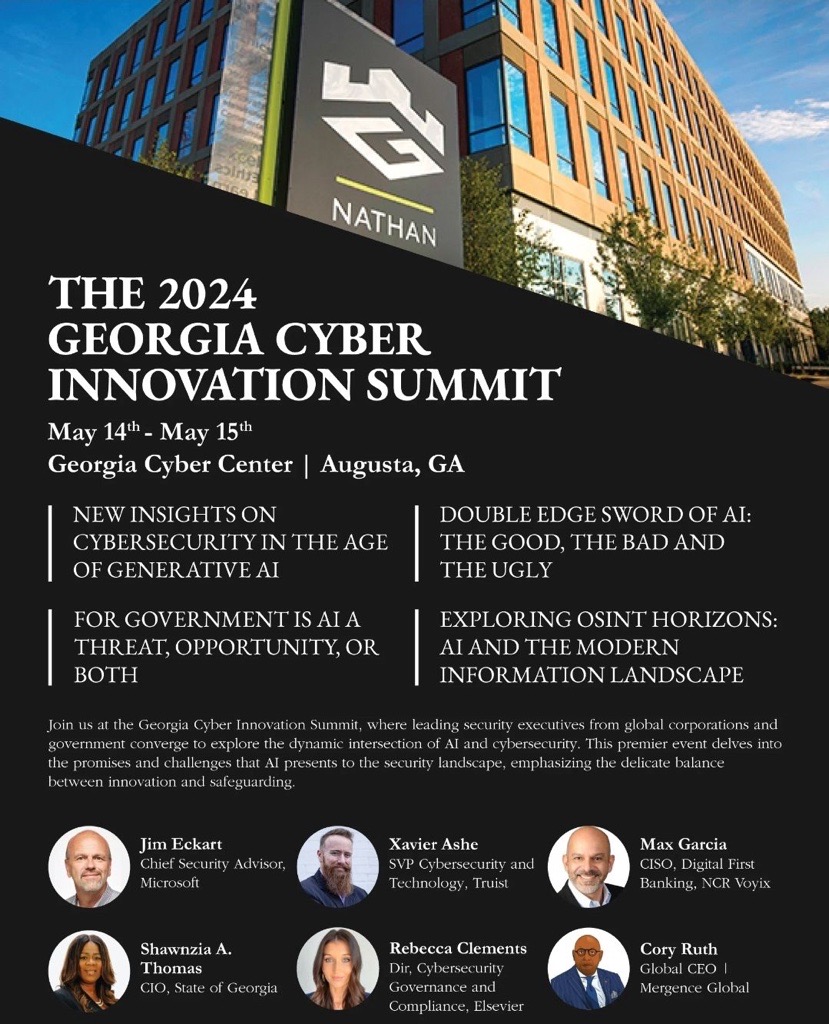 2024 Georgia Cyber Innovation Summit flyer page 1