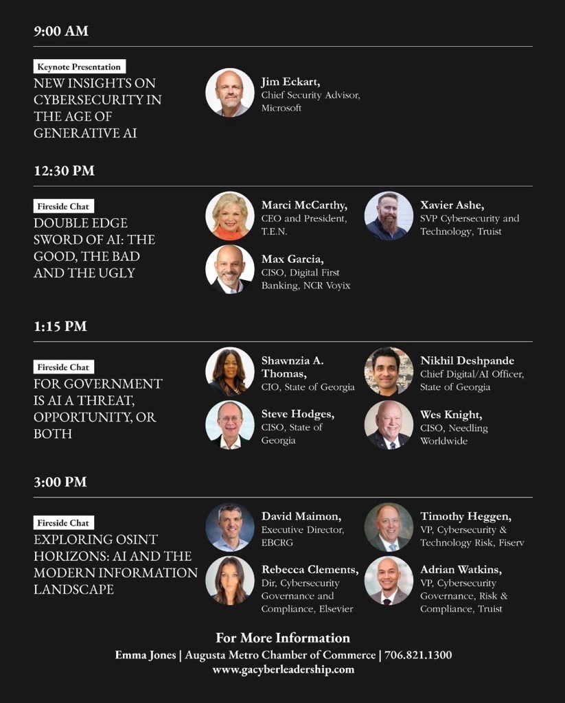 2024 Georgia Cyber Innovation Summit flyer page 2